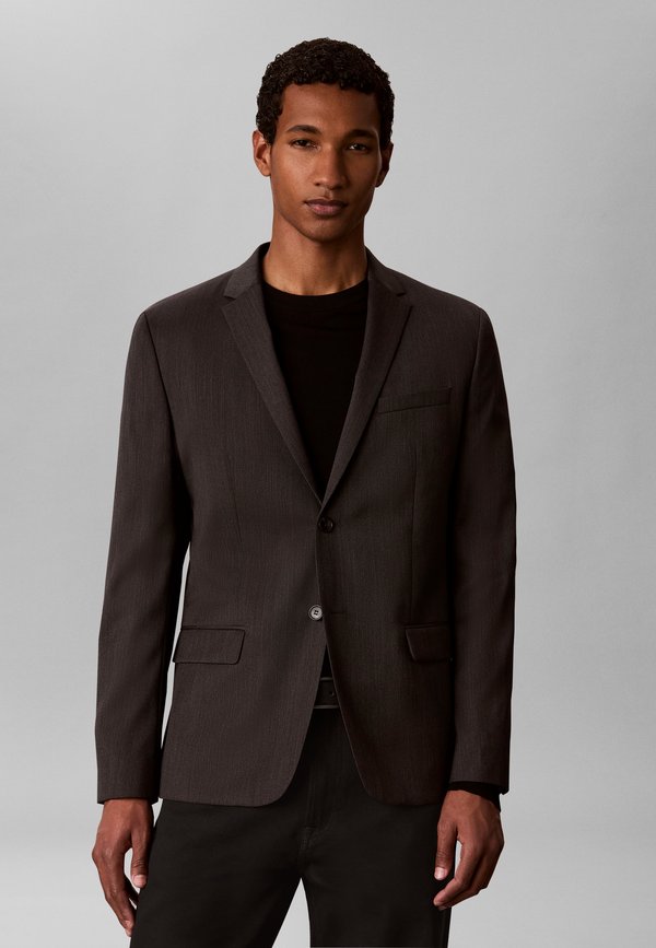 Calvin Klein SLIM - Blazer jacket - volcanic ash