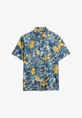 Superdry & Co HAWAIIAN PRINTED - Shirt - tropical flowers blue washed