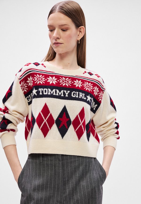 Tommy Jeans FAIR ISLE CREWNECK SWEATER