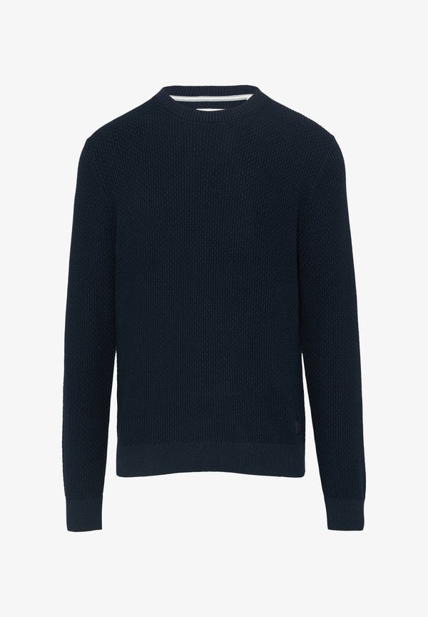 s.Oliver MIT MUSTERSTRUKTUR - Jumper - navy