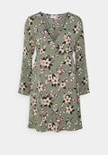 VILA Petite VIBLUME L/S WRAP SHORT DRESS/KA PTT