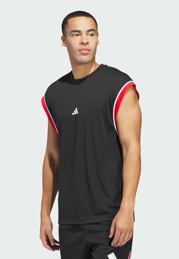 adidas Performance BOS TANK - Sports T-shirt - black/red