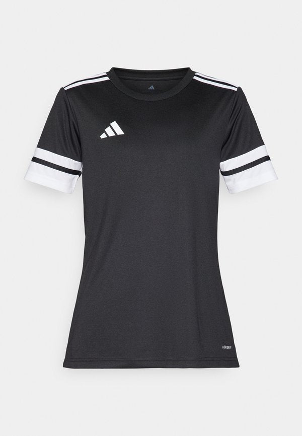 adidas Performance SQUADRA25 SHORT SLEEVE - Sports T-shirt - black/white