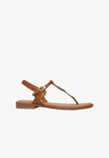 s.Oliver SANDALEN - T-bar sandals - zimt