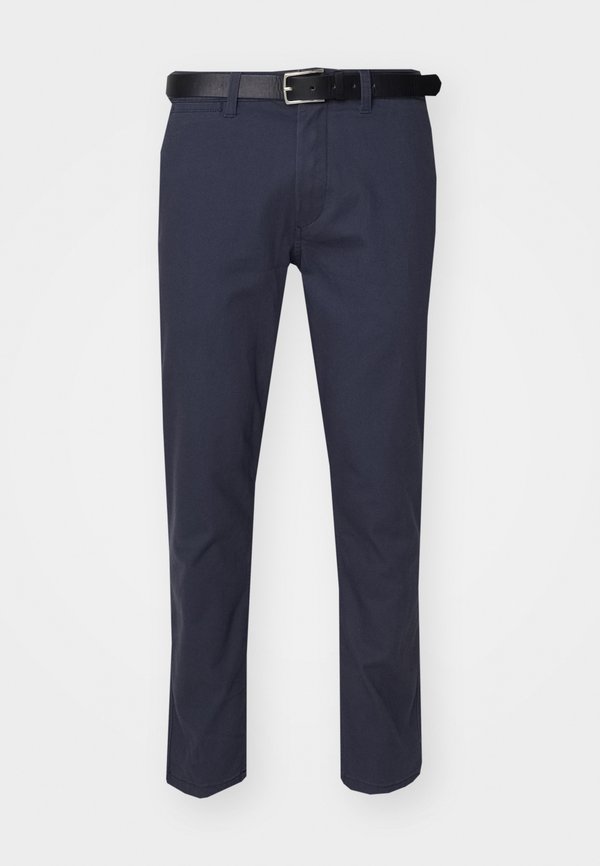 Jack & Jones JPSTMARCO JJDAVE WITH BELT - Chinos - navy blazer