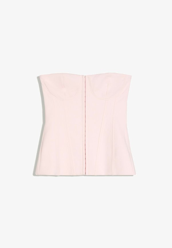 Bershka HOOK-FASTENING CORSET BANDEAU TOP - Top - pink