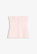 Bershka HOOK-FASTENING CORSET BANDEAU TOP - Top - pink