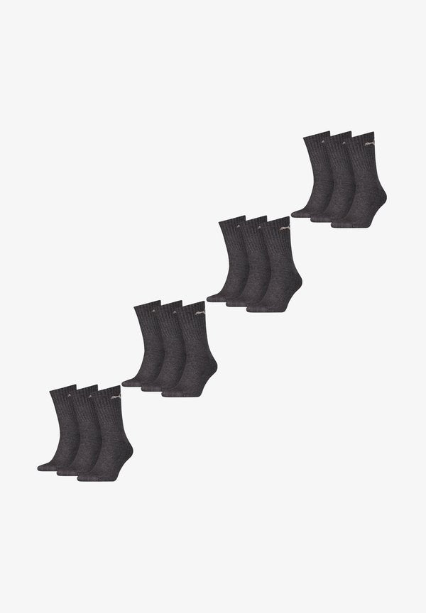 Puma CREW 12 PACK - Socks - paar anthracite