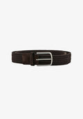 Mango ADULT - Braided belt - dark brown