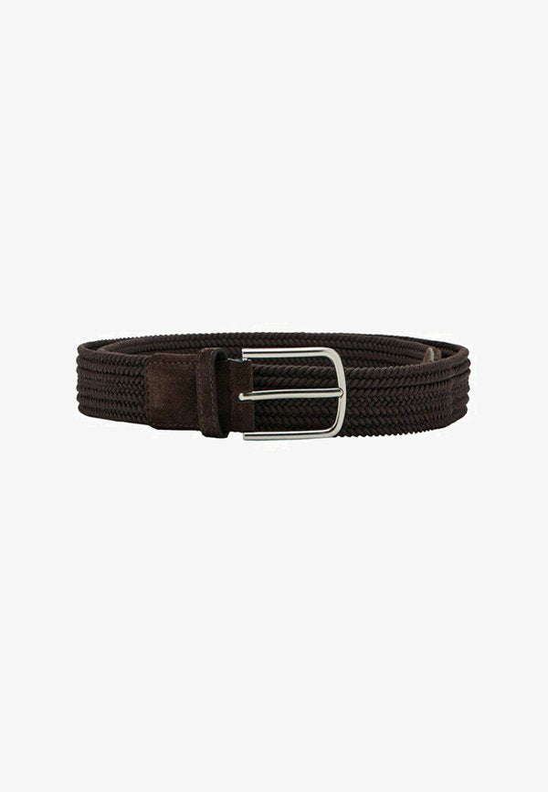 Mango ADULT - Braided belt - dark brown