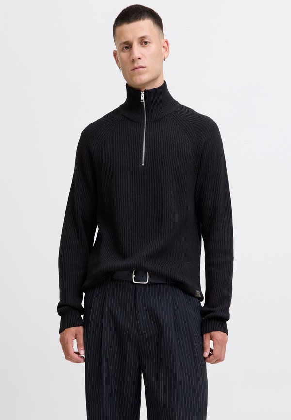 Jack & Jones Half zip Plain Half zip - Jumper - schwarz
