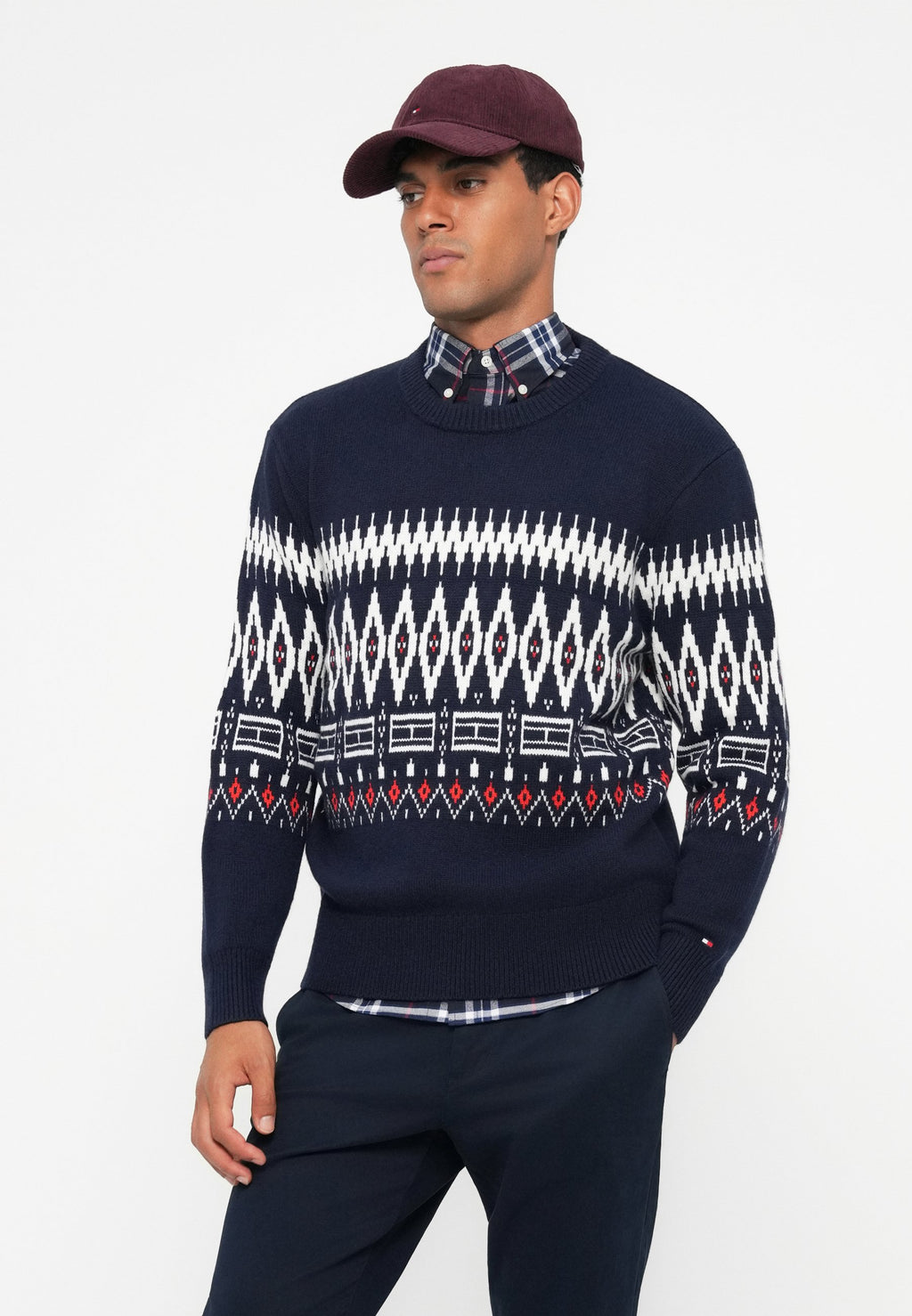 PLACED FAIRISLE BLEND CREW UNISEX Media 5