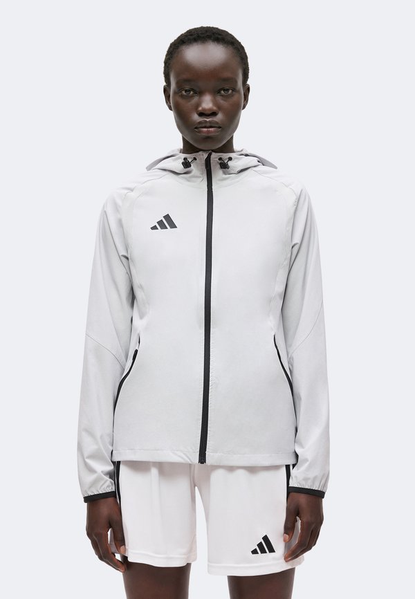 adidas Performance TIRO TRAVEL - Windbreaker - team light grey/black
