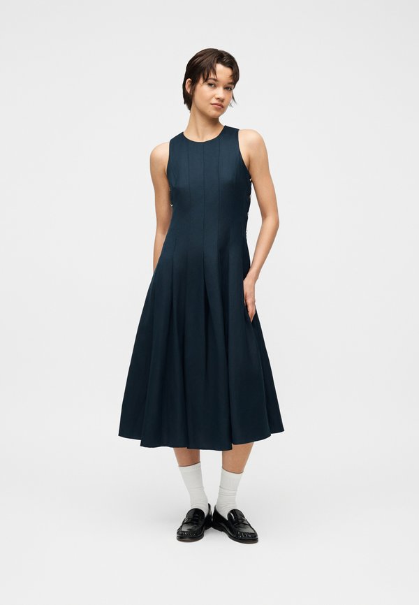 Tommy Hilfiger HOURGLASS MIDI - Day dress - dark night navy