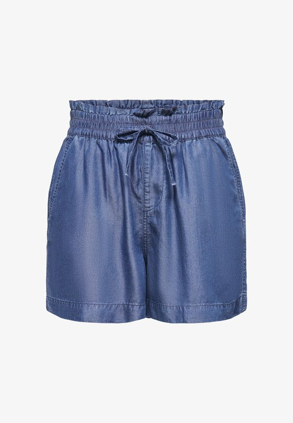 ONLY ONLCHARIS Regular Fit - Denim shorts - dark blue denim