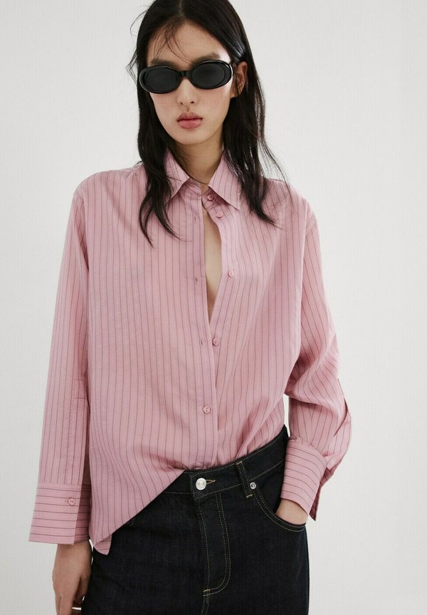 Mango ADULT - Button-down blouse - light pink