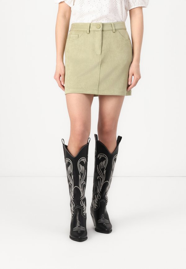 ONLY ONLDIANE LIFE SKIRT - Mini skirt - elm