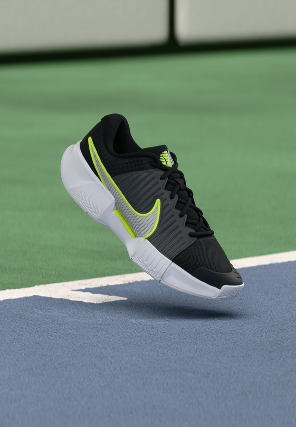 Nike Performance NIKE GP CHALLENGE PRO - Multicourt tennis shoes - black/white/anthracite/volt