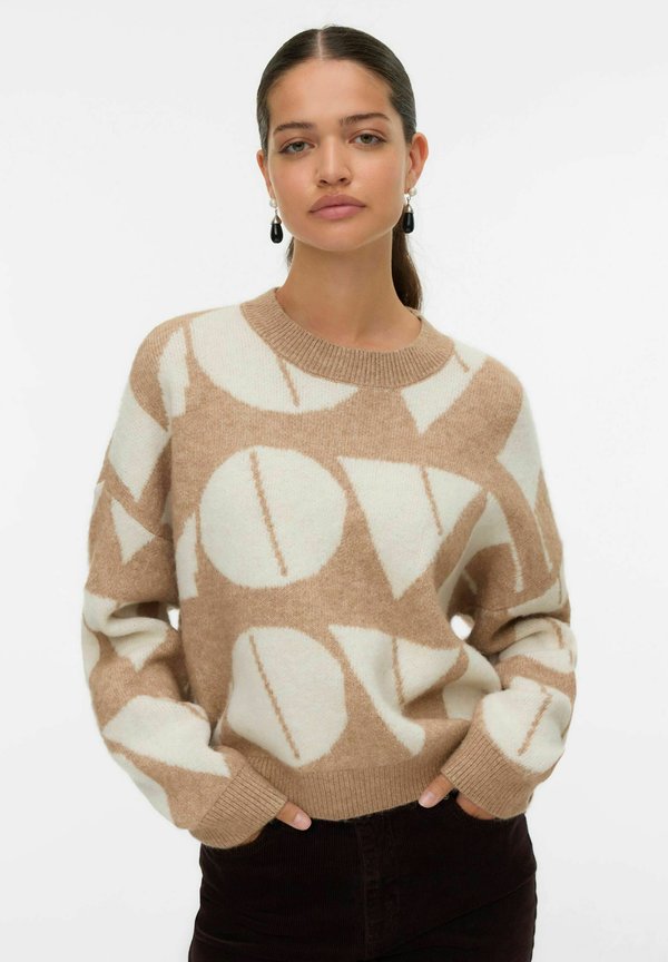 Vero Moda Knitted VMLOVE Knitted - Jumper - silver mink
