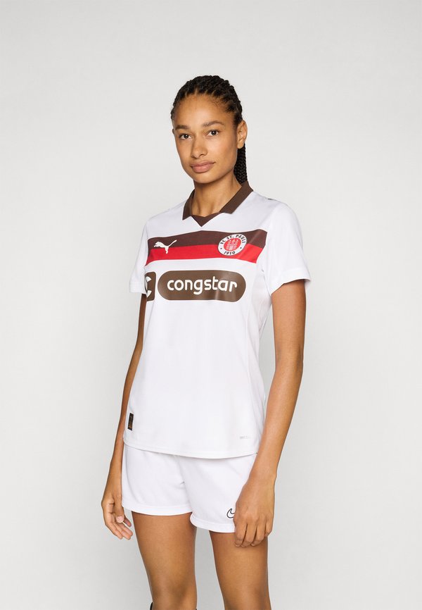 Puma FCSP AWAY - Club wear - white/espresso brown