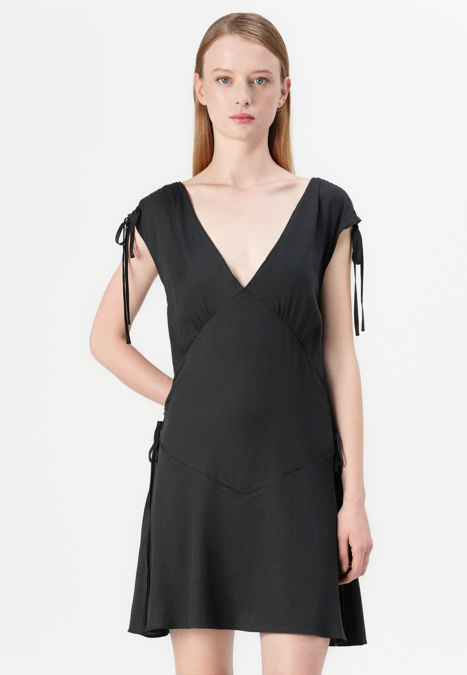 Weekday V NECK MINI DRESS