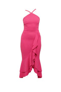 WAL G. TINA FRILL MIDI DRESS