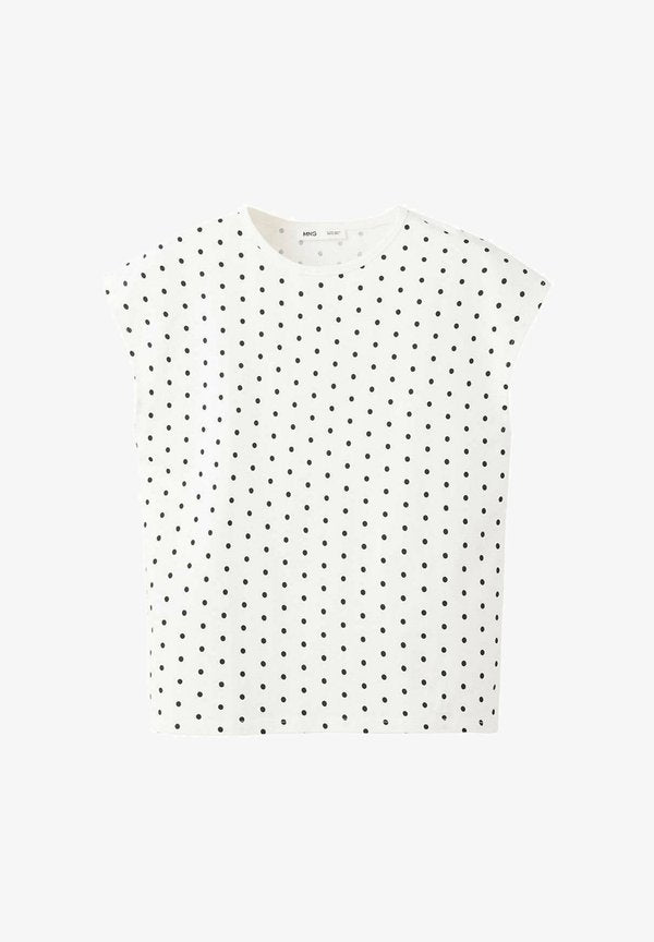 Mango ADULT - Print T-shirt - white