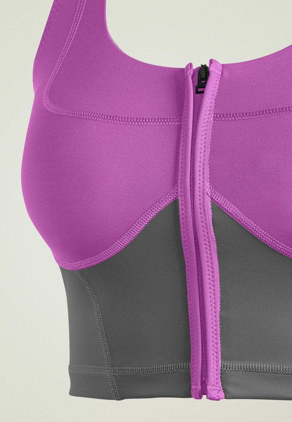 adidas by Stella McCartney TWO-TONE ZIPPED CROP