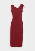 WAL G. ANYA RUCHED MIDI DRESS