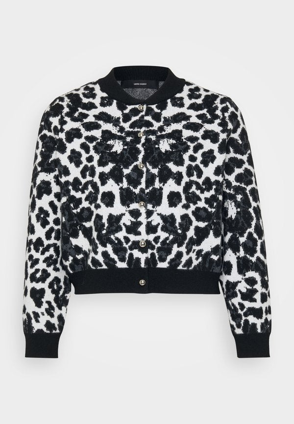 Vero Moda Petite VMAPPLE LEO O NECK  - Cardigan - black