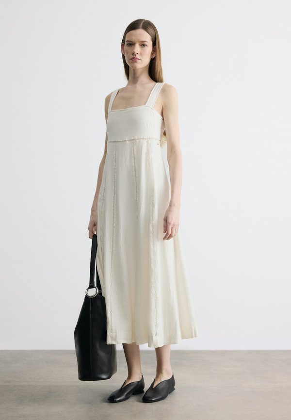 DKNY SEAMED TANK DRESS TIE BACK