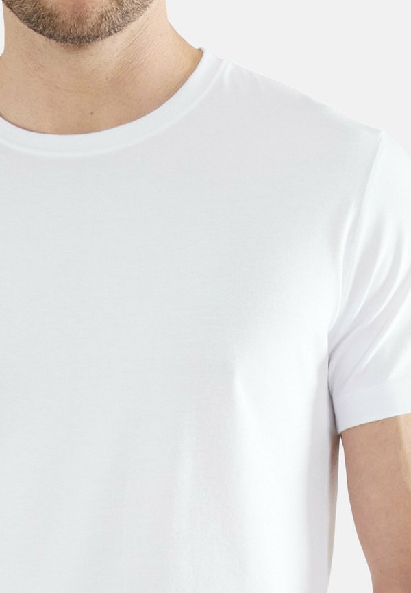 TOM TAILOR TOM TAILOR TOM TAILOR HERREN T-SHIRT, 4ER PACK - LUCKY T, HALBARM, RUNDHALS, EINFARBIG LUCKY T - Basic T-shirt - weiß
