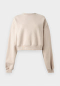 Nike Sportswear W NK STDO FLC MW OS CROP CREW - Sweatshirt - cream