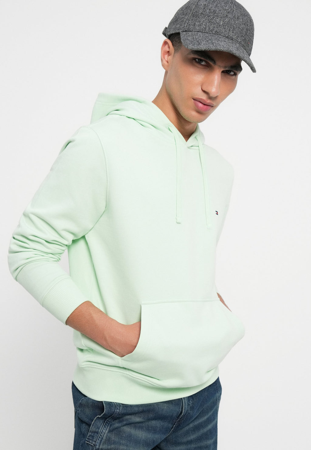 FLAG EMBROIDERY TERRY DRAWSTRING HOODY Media 5