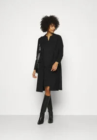 Anna Field SLEEVELESS HIGH V NECKLINE DRESS - Shift dress - black
