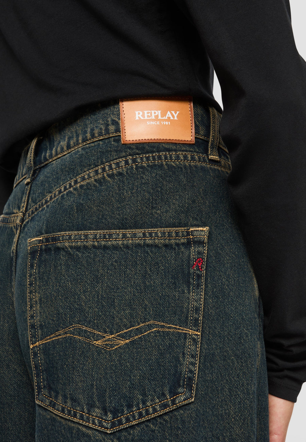 Replay MARGOTT DARK TINTED INDIGO WASHED DENIM