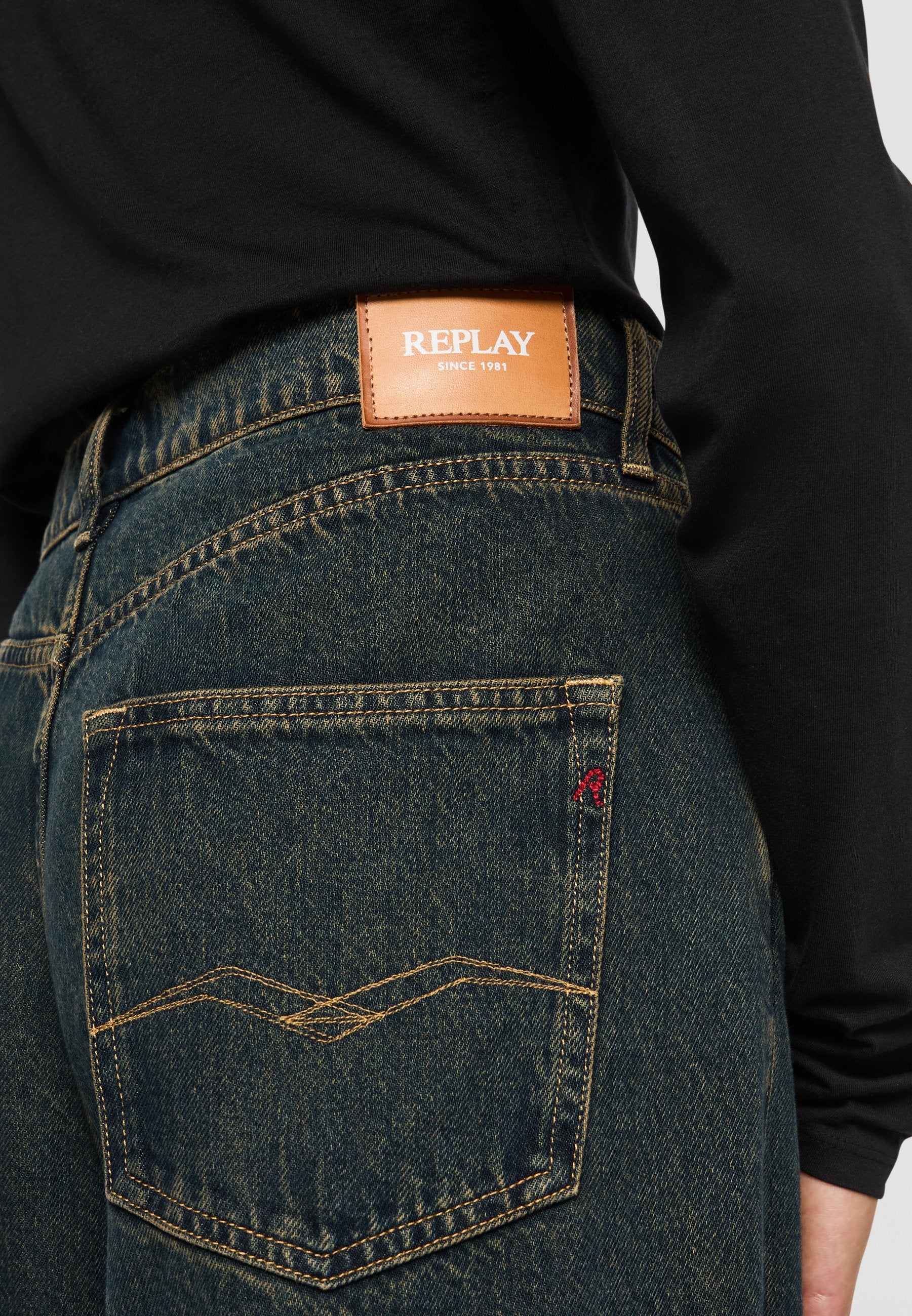 Replay MARGOTT DARK TINTED INDIGO WASHED DENIM