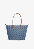 Tommy Hilfiger FLAG DENIM TOTE BAG - Tote bag - blue denim