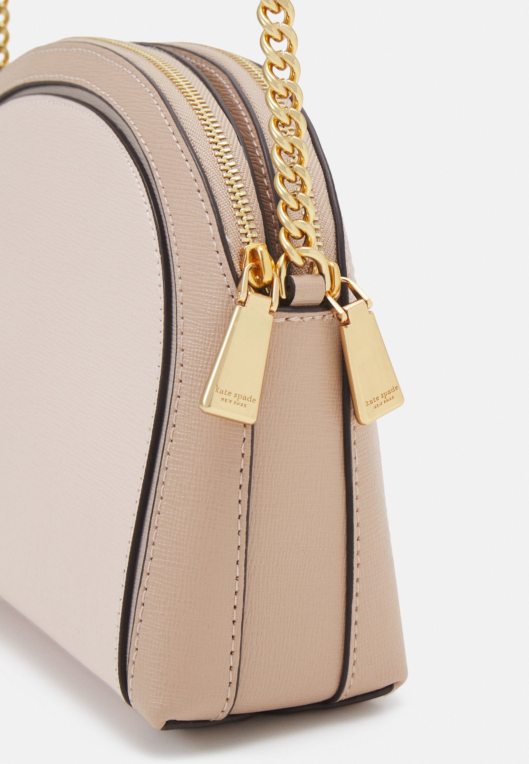 kate spade new york MORGAN COLORBLOCKED SAFFIANO DOUBLE ZIP DOME CROSSBODY