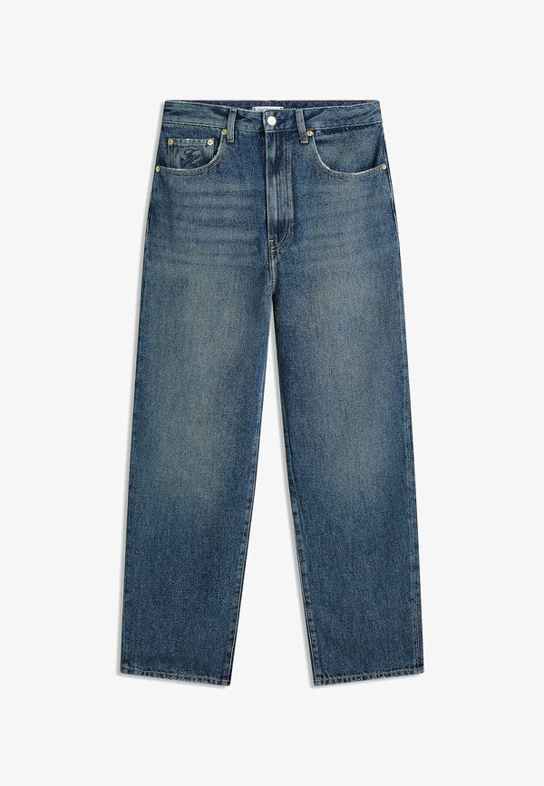 Tommy Hilfiger MID RISE BARREL LEG  - Straight leg jeans - ray