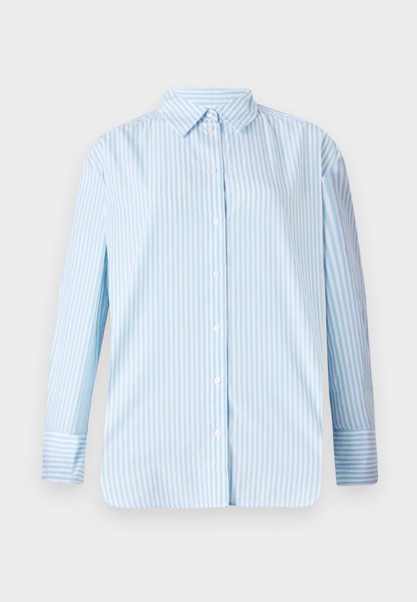 TOM TAILOR BLOUSE SHIRT - Button-down blouse - dreamy blue white