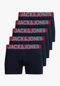 Jack & Jones SOLID 5 ER Pack - Trunks - navy red