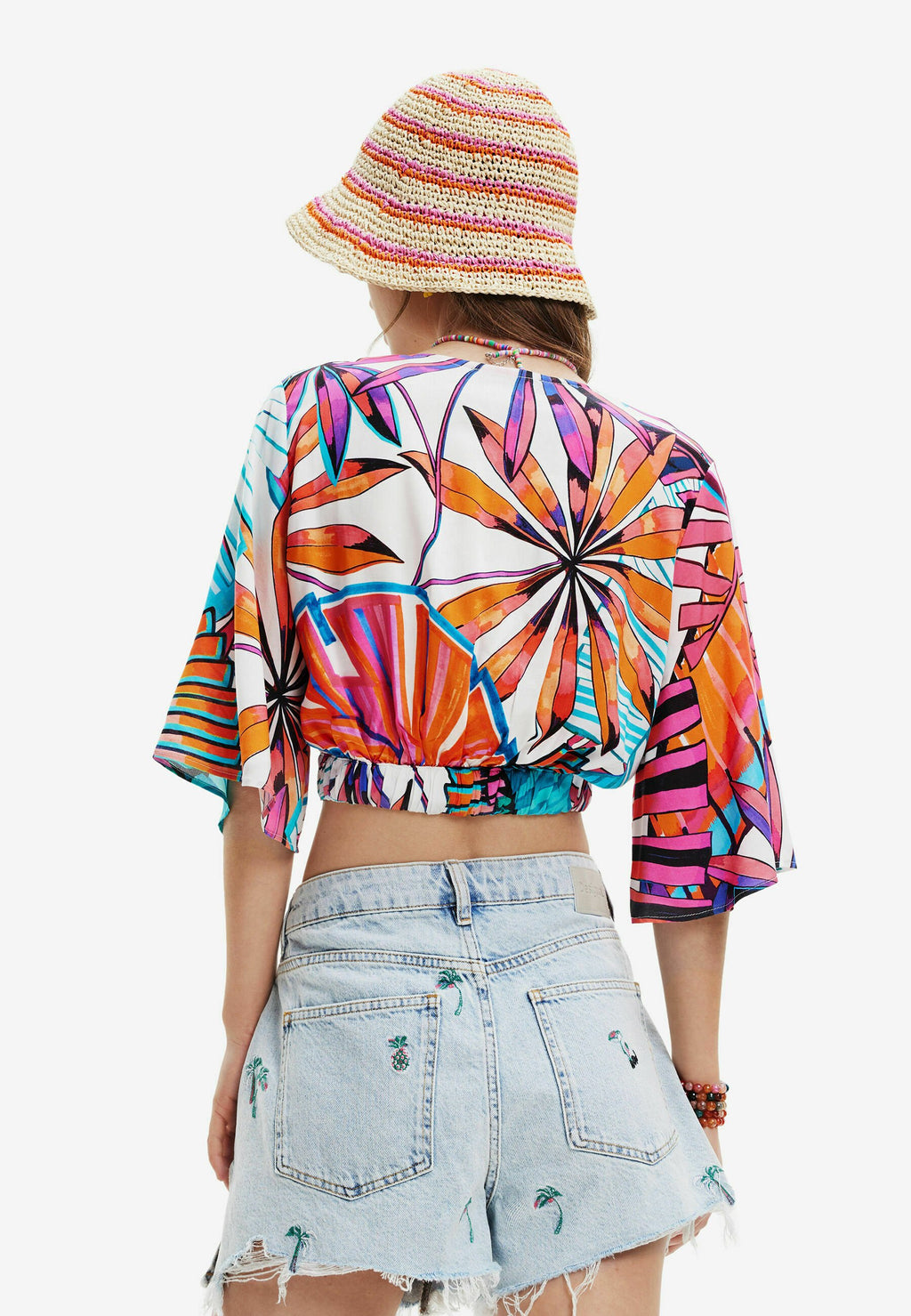Desigual TROPICAL WRAP CROP