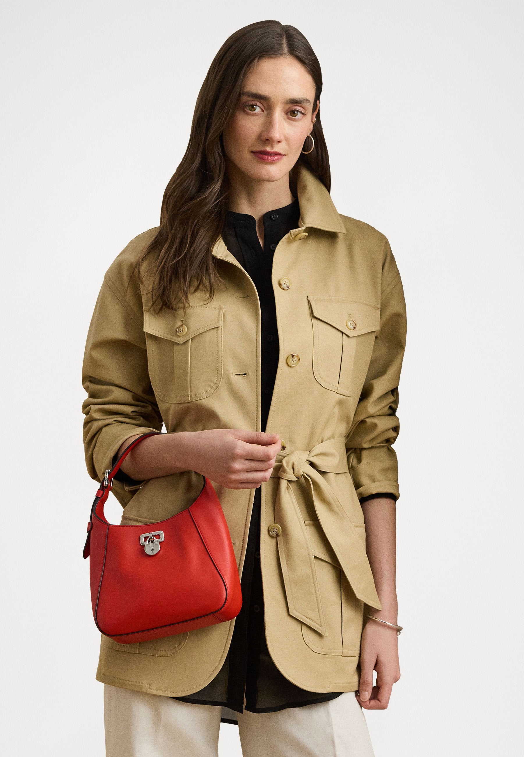 Lauren Ralph Lauren LEATHER SMALL TANNER SHOULDER BAG