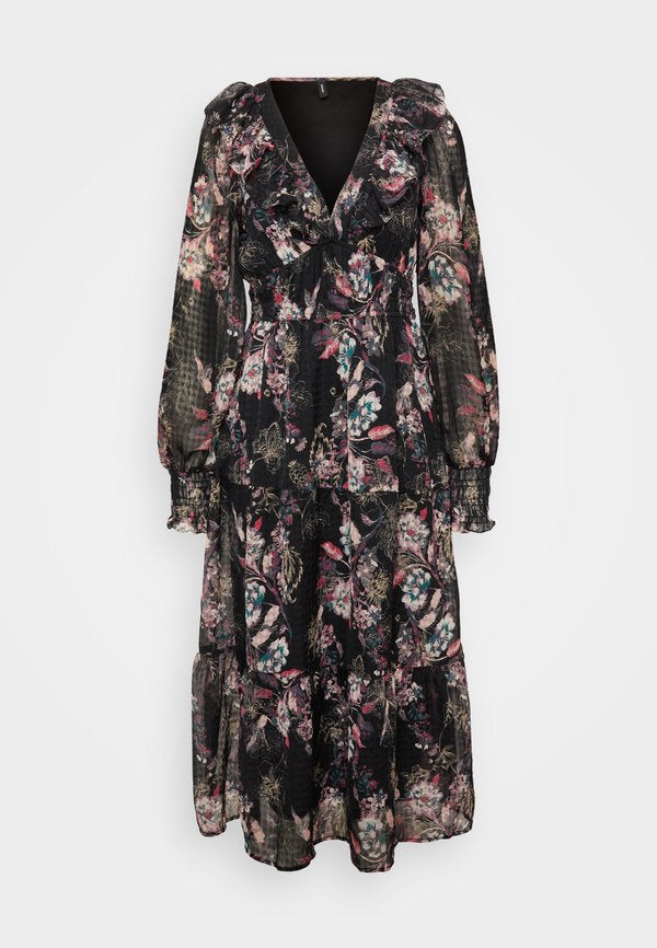 Vero Moda Tall VMPETRA SUNI CALF DRESS  - Day dress - black
