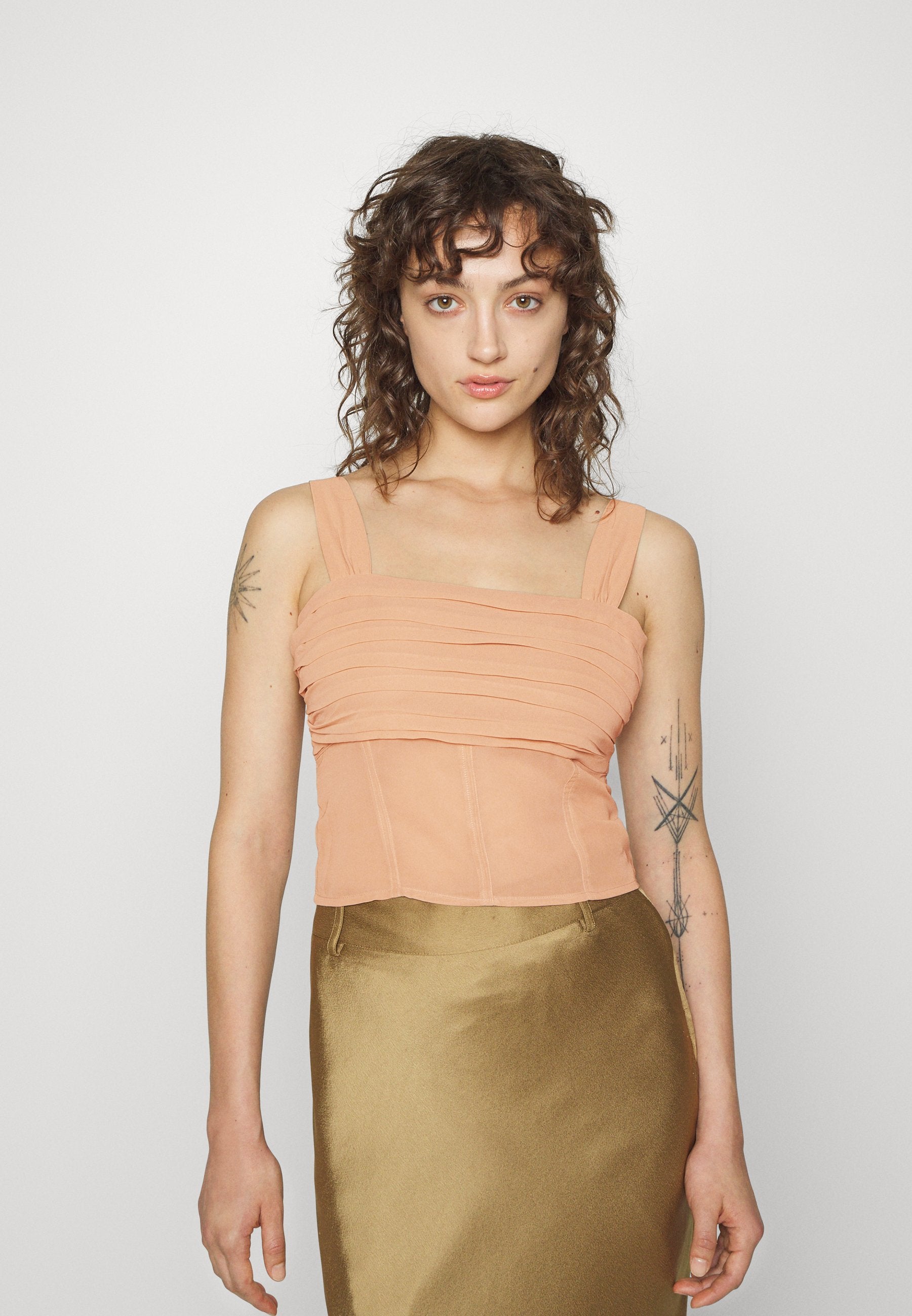 Abercrombie & Fitch BARE SLIM SHEER RUCHED