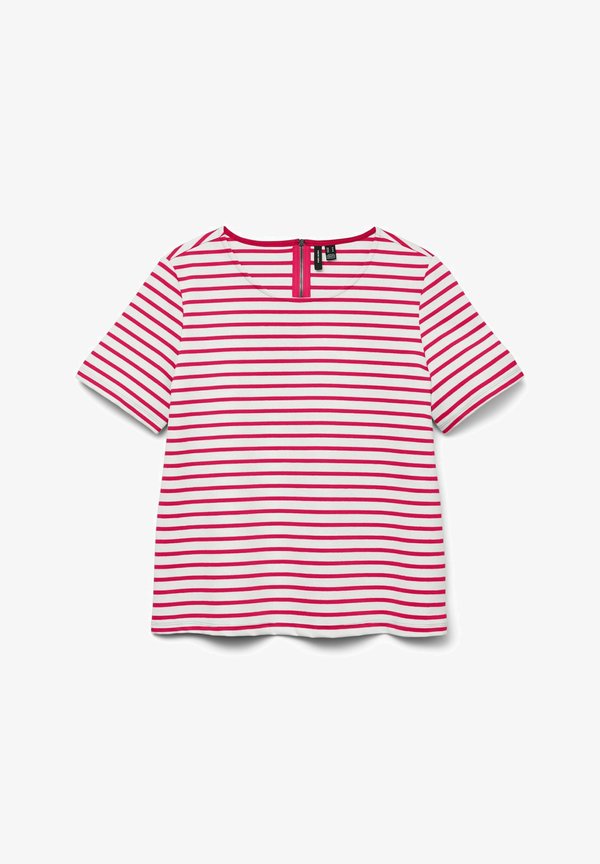Vero Moda VMABBY - Print T-shirt - snow white
