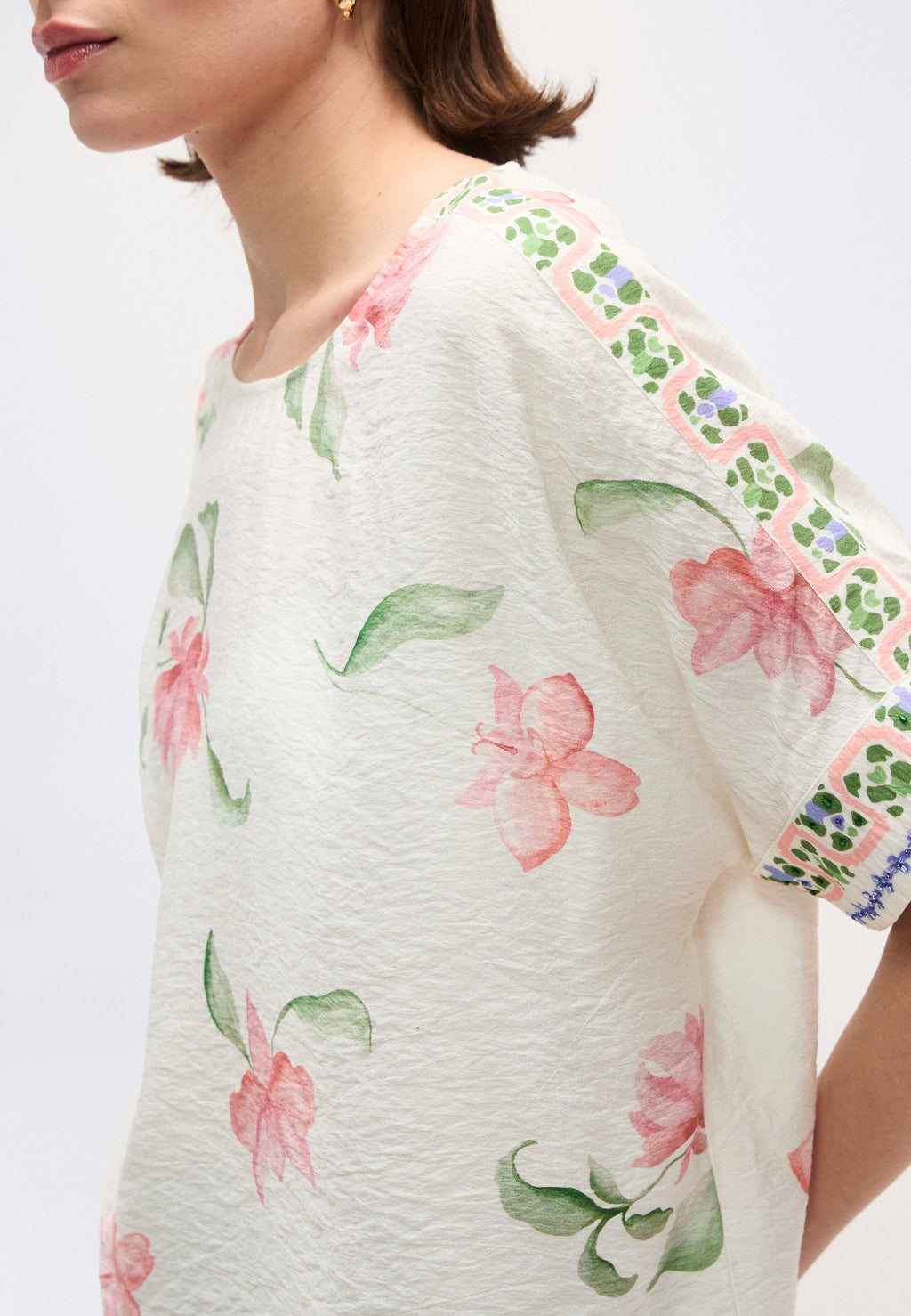Mos Mosh BIG ORCHID BLOUSE