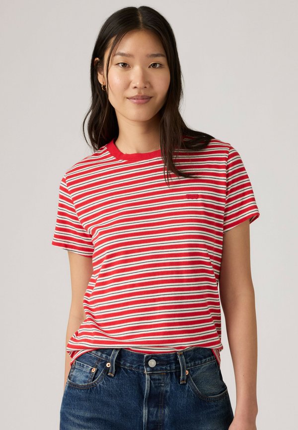 Levi's® Basic T-shirt - golf course stripe b - reds -