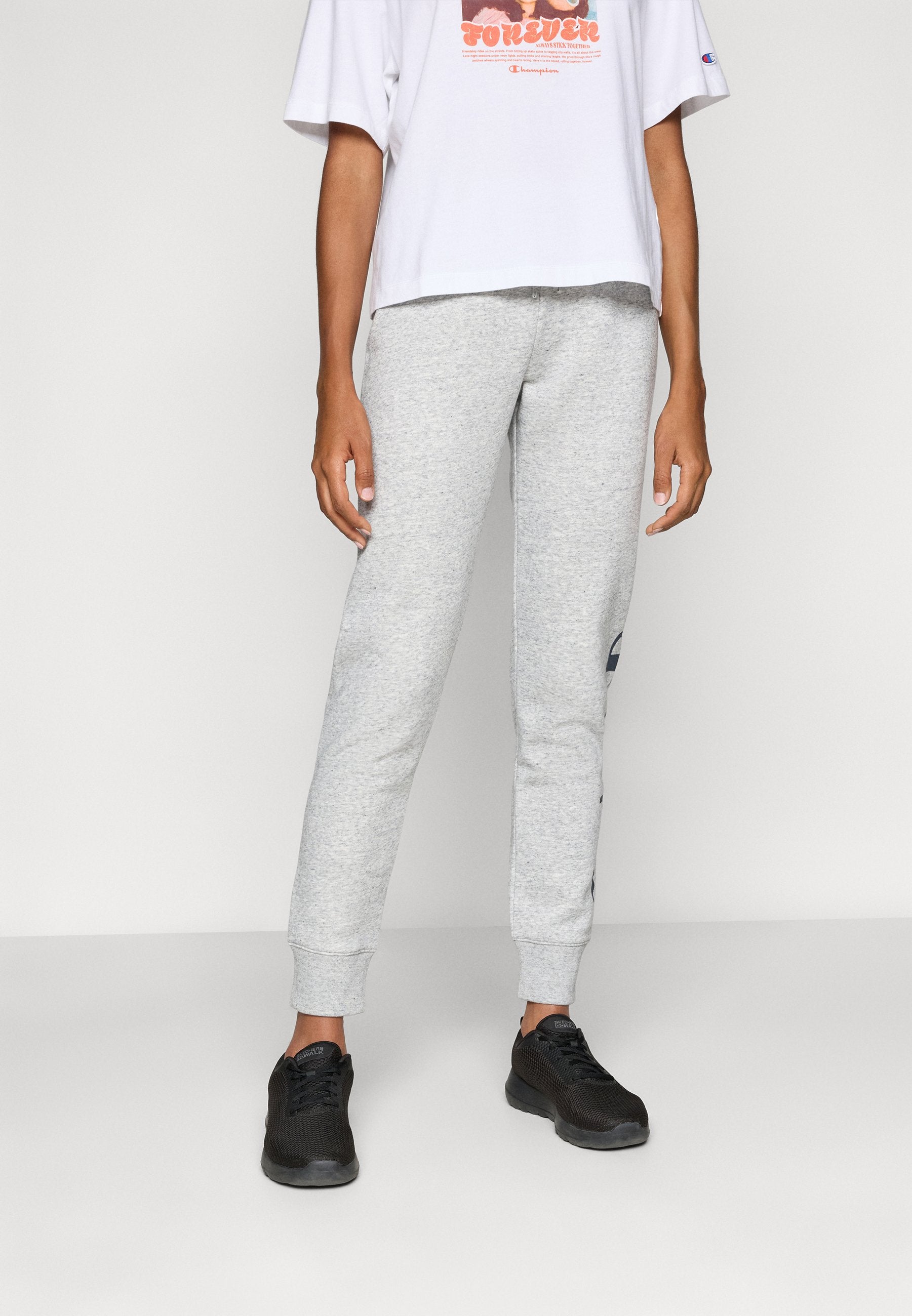 Champion BASICS CUFF PANTS LARGE LOGO